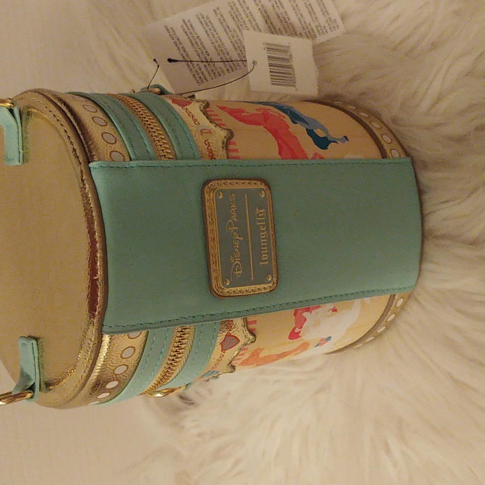 💝FIRM! NWT DISNEY PARKS LOUNGEFLY KING ARTHUR CAROUSEL CROSSBODY (LAST ONE) - Picture 4 of 10